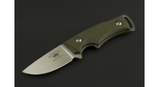 Ed Mahony Skywalk Neck Knife Taschenmesser Olive-Green-G10, D2 Stahl