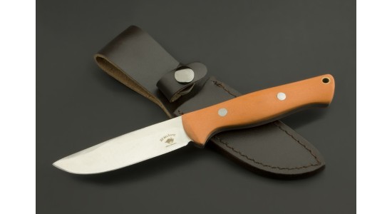 ED MAHONY Pathfinder, Jagdmesser, G-10 mit orangenem Griff, 440C