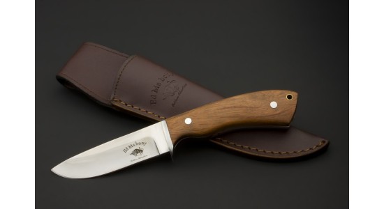 ED MAHONY Beaver Hunter - Burmesisches Eisenholz, Jagdmesser, 440C