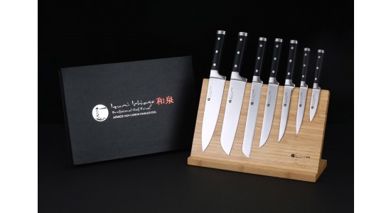 IZUMI ICHIAGO - 7-tlg. Kochmesser-Set "Professional Chef Knives" inkl. Bambustständer