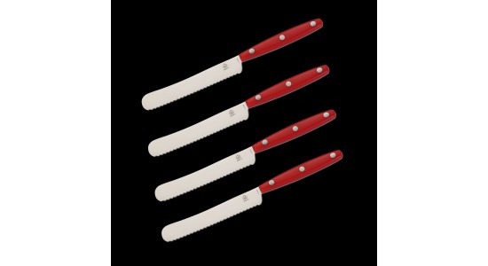 4 pcs set  PUMA Butter knife with black ABS handle