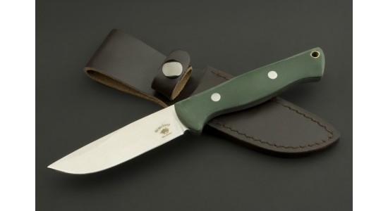 ED MAHONY Pathfinder, Jagdmesser, G10 mit Irish-Moss-farbenem Griff, 440C