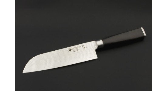 KATAHIRO KUBOTA - SANTOKU Damast Kochmesser der Superlative aus japanischem VG-10 High-Carbon Stahl