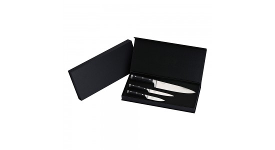 Ernst Siebeneicher-Hellwig  3-tlg. Kochmesser Set "Professional Chef Knives" aus Japanischer High-Carbon Edelstahl