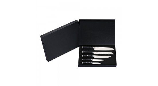 Ernst Siebeneicher-Hellwig  5-tlg. Santokumesser Set "Professional Chef Knives" aus Japanischer High-Carbon Edelstahl 