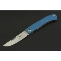 Ed Mahony Landslide Slipjoint Taschenmesser Skyblue G-10, D2 Stahl