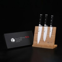 IZUMI ICHIAGO 3-tlg. Profi-Kochmesser-Set aus feinstem japanischem Damaststahl auf hochfestem VG-10-High-Carbon-Stahlkern