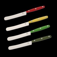 Set of 4 PUMA IP serrated hump knives, ABS handle (various colors)