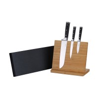 Ernst Siebeneicher-Hellwig - 3-tlg. Santokumesser -Set "Professional Chef Knives" inkl..Bambus-Magnetmesserhalter