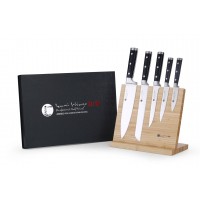 IZUMI ICHIAGO Kochmesser Set "Professional Chef Knives" aus Japanese High Carbon Stainless Steel mit Magnetständer