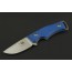 Ed Mahony Skywalk Neck Knife Taschenmesser Blue-G10, D2 Stahl