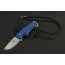 Ed Mahony Skywalk Neck Knife Taschenmesser Blue-G10, D2 Stahl