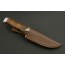 ED MAHONY Taiga Hunter Jagdmesser, mit Griff aus Lederstreifen, 440C