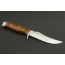 ED MAHONY Taiga Hunter Jagdmesser, mit Griff aus Lederstreifen, 440C